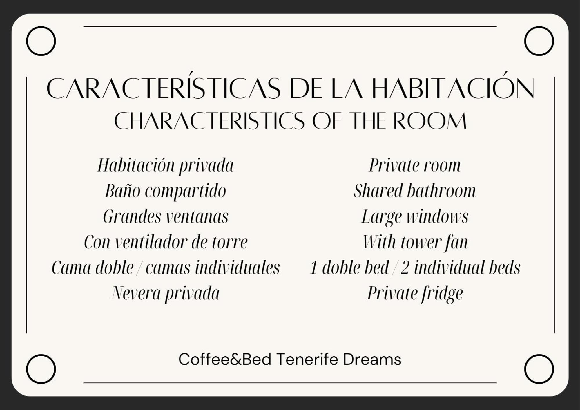 Coffee&Bed Tenerife Dreams Hotel Santa Cruz de Tenerife Bilik gambar